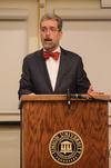 Dr. Matthew Franck, director of the William E. and Carol G. Simon Center on religion and the constitution of the Witherspoon Institute, speaks in the Carl Grant Event Center during Constitution Day. - Photo by Zac Calvert