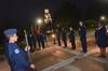 The Honor Guard wait for the start of the Remember Me Commemorative Walk. - Photo by Morris Abernathy