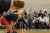 11/1/12 - Eliza Clark, sophomore athletic training major, prepares to carry weights across the gym during the farmer's walk portion of the Union's Most Fit competition. - Jacob Moore