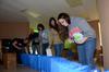 (Front to back) Joy Atkinson, Courtney Searcy, Elizabeth Tomyn, Paul Day, and Matt Moore volunteer at The Salvation Army as a part of the  tenth annual Campus and Community Day.  - Photo by Anne Richoux
