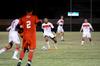 Guilherme Reis dribbles down field during Union's game against Tennessee Temple University for the semifinal round of the NCCAA mideast region tournament. - Photo by Anne Richoux