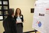 Taylor Maylott, senior conservation biology major, discusses her research during the annual fall poster session. - Photo by Zac Calvert