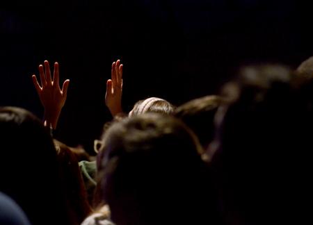 Students, faculty, staff and alumni gather together to sing and worship God during a special Fifth Year Remembrance chapel, which was held to remind us of God's provision after the 2008 tornado.