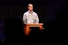 Kevin Furniss, alum, recounts his experience in the 2008 tornado during the Fifth Year Remembrance chapel. - Photo by Kristi McMurry