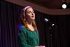 Kelsie Leaf, freshman public relations major, leads music during chapel. - Photo by Matt McDaniel