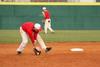 Cole McAdams, senior physical education & health major, fields a ground ball during practice.
 - Photo by Matt McDaniel