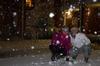 Sophomore nursing majors, Morgan Roth and Candace Blackburn, pause for a picture while playing outside in the snow in late January.  - Photo by Anne Richoux