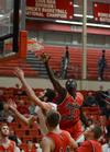 Dani Marti goes in for a rebound during a home game against Christian Brothers University. - Photo by Jacob Moore