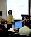 Renee Jones, associate director of the vocatio center, leads a seminar for students. - Photo by Olivia Wallace