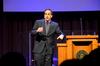 Jason Duesing, vice president for strategic initiatives and assistant professor of historical theology at southwestern baptist theological seminary, speaks in chapel on Romans 15. - Photo by Olivia Wallace