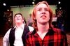 Thani Magnuson, freshman theatre and english major, performs as Jesus in Cotton Patch Gospel, which recasts the stories of Jesus into the language and culture of the mid-20th century South.  - Photo by Olivia Wallace