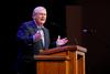 Rick White, pastor of The People's Church in Franklin, Tennessee, speaks in chapel.  - Photo by Anne Richoux