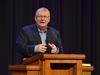 Friend of Union University Pastor Rick White of the People's Church speaks in chapel. - Photo by Morris Abernathy