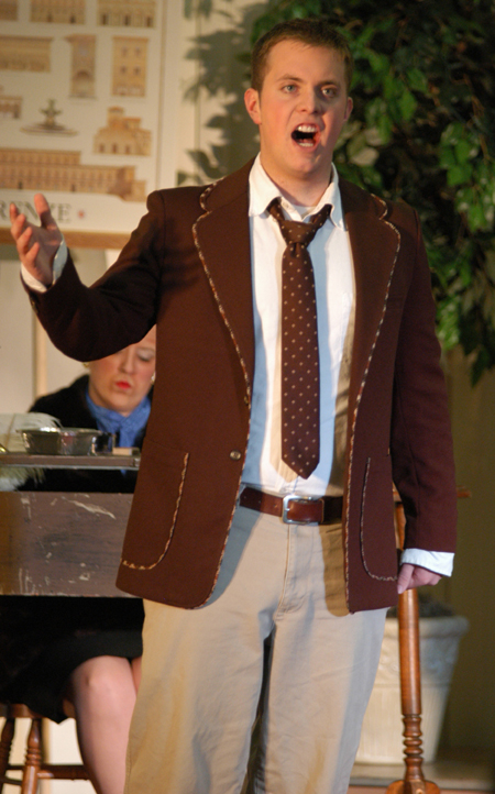 Junior Josh Hussung performs in the Opera Workshop production of <i>Gianni Schicchi</i>.