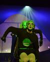 Brady Sheppard, senior engineering major, leads a line of alien abductors during Lambda Chi's performance at the 16th annual Variety Show. - Photo by Jacob Moore