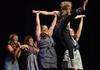 Members of Chi Omega play orphans in an adaptation of "Annie" during the 16th annual Variety Show held at the Carl Perkins Civic Center. - Photo by Jacob Moore