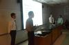 A group of engineering students presents their research during the 10th annual Scholarship Symposium. - Photo by Matt McDaniel