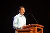 Kevin Chen, assistant professor of Biblical studies, speaks in chapel. - Photo by Matt McDaniel