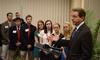 Nick Saban, head football coach at the University of Alabama, speaks at a press conference before the fifth annual Roy L. White Legacy Golf and Gala. - Photo by Jacob Moore
