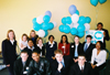 The Career Services team and SIFE wolunteers celebrated a successful Job Market event that Union hosted. - Photo by Uncredited