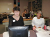 Student Accounts’ Jennifer Howell (left) participates in a Datatel workshop along with Tina Giddens. - Photo by Uncredited