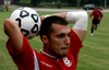 Redzi Stojiljkovic (4) prepares a throw in. - Photo by Jonathan Blair