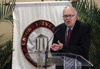 Union's Scholar-in-Residence Dr. James Leo Garrett Jr. spoke at the Baptist Identity Conference on "The Pre-1609 Roots of Baptist Beliefs." - Photo by Jim Veneman