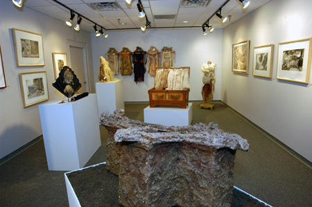 The sculpture work of South Carolina artist Linda McCune was displayed in the Union Art Gallery during the month of September.