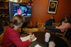 Union students and faculty gathered at Bubba's Bagels to watch returns on election night. - Photo by Morris Abernathy