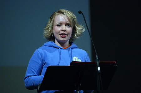 Senior Jade Barnard explained what the Day of Remembrance means to her during the chapel service that morning.