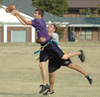 Fall 2004 flag football action. - Photo by Lauren Crane