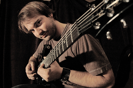 Gregg Hionis, lead guitarist for Day of Fire, owns several different guitars, but he favors his Paul Reed Smith Standard 24 when it comes time to do some serious playing. Sentimentally, however, his favorite is his Ibanez RG570, the original elctric his parents bought him.