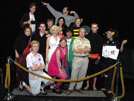 Alpha Psi Omega showed off their costuming creatvity at Cafe Bongo.