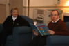 President Dockery and his wife Lanese gathered with students in the McAfee Commons during his annual reading of <i>The Night Before Christmas</i>. - Photo by Morris Abernathy
