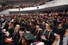 After receiving their diplomas, the fall 2004 graduates prepared to tackle their futures. - Photo by Morris Abernathy