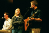 Comedians Bean and Bailey interact with Freshman Nursing major Amber Huffman during New Student Orientation 2002. - Photo by Justin Veneman