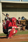 Kylie Sullivan takes her position as catcher in Union's win over Campbellsville. - Photo by Amanda Herron