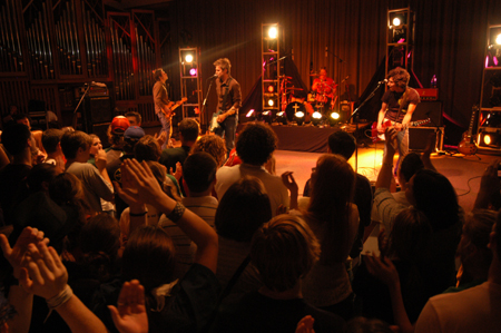 Sanctus Real performed for future and current students as well as members of the Union community at the Spring Thing concert held in the chapel.