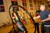 An incoming freshman takes a wild ride during the Spring Thing weekend. - Photo by Morris Abernathy