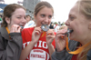 Union marathon runners embrace their medals after pounding the pavement at the Country Music Marathon in Nashville. - Photo by Jonathan Blair