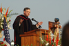 R. Albert Mohler Jr., president of Southern Baptist Theological Seminary in Louisville, Ky., gives the commencement address entitled <i>While it is Day: Living as if Time Mattered.</i> - Photo by Jim Veneman