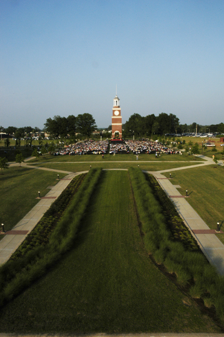 The Great Lawn was the site of the 2005 spring graduation.
