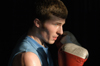 Sophomore Michael Yzaguirre, sociology major, trains at the Jackson Boxing Club during his free time. - Photo by Jonathan Blair