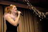 Freshman Abigail Carpenter sings "Popular," a song from the broadway musical <i>Wicked</i>, for the Variety Show. - Photo by Kathleen Murray