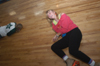 Bethany Hobbs wipes out during SACs 80s Skate Night. - Photo by Jonathan Blair
