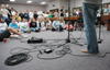 New Students gathered for Open Mic Night in the Student Lounge during New Student Orientation. - Photo by Kristen Nicole Sayres