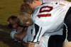 Union players embrace after a goal scored against Campbellsville University. - Photo by Brad Moore