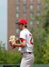 Senior pitcher Matt Gibbes prepares to make a pitch in the winner's bracket championship game in the TranSouth Conference Tournament. - Photo by Steven Aldridge