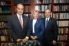 President and Mrs. Dockery host Senator Dole in the President's Office earlier in the afternoon before the 9th Annual Scholarship Banquet. - Photo by Morris Abernathy