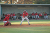 Jeffery Jackson takes a pitch in the dirt during Union's fall intersquad world series. - Photo by Steven Aldridge